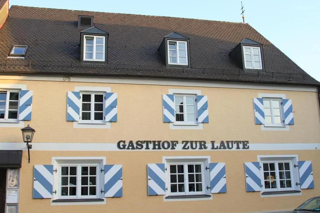 Hotel Und Gasthof Zur Laute 민델하임 외부 사진